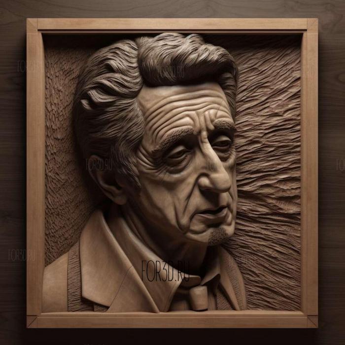 Al Pacino 3 stl model for CNC